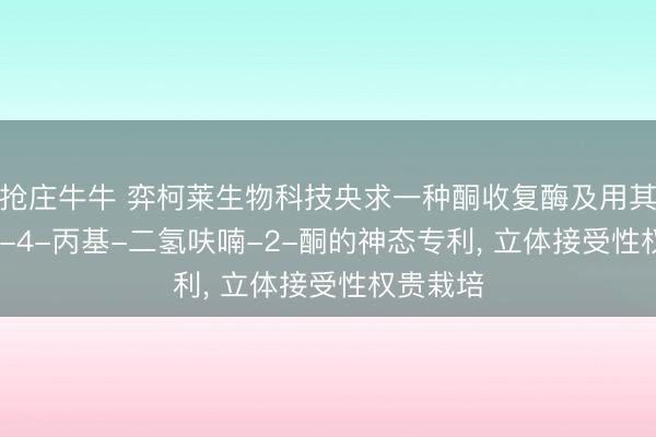 抢庄牛牛 弈柯莱生物科技央求一种酮收复酶及用其制备(R)-4-丙基-二氢呋喃-2-酮的神态专利, 立体接受性权贵栽培