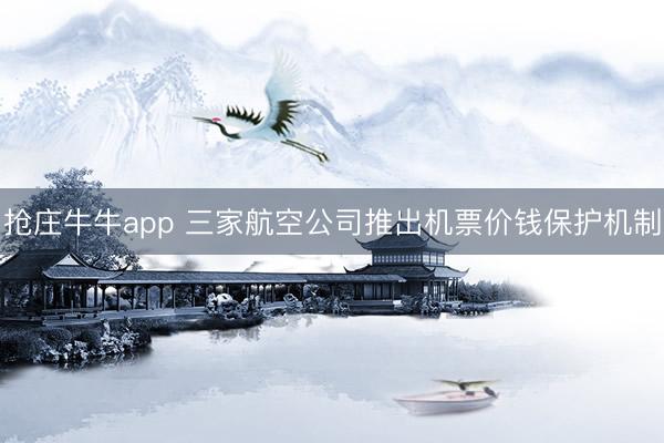抢庄牛牛app 三家航空公司推出机票价钱保护机制