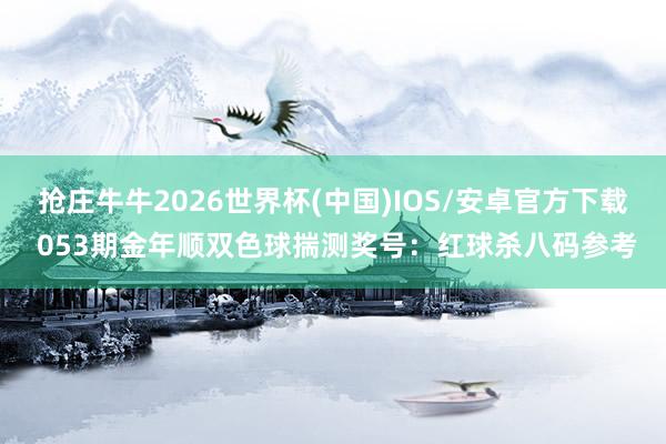 抢庄牛牛2026世界杯(中国)IOS/安卓官方下载 053期金年顺双色球揣测奖号：红球杀八码参考