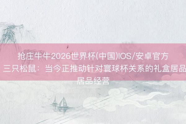 抢庄牛牛2026世界杯(中国)IOS/安卓官方下载 三只松鼠:当今正推动针对寰球杯关系的礼盒居品经营