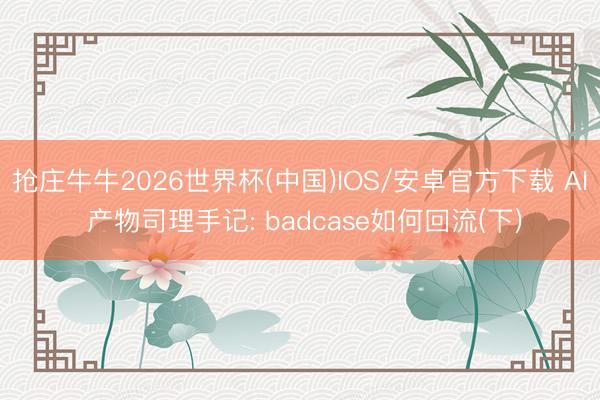 抢庄牛牛2026世界杯(中国)IOS/安卓官方下载 AI 产物司理手记: badcase如何回流(下)