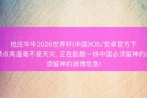 抢庄牛牛2026世界杯(中国)IOS/安卓官方下载 印度顶点高温毫不是天灾， 正在酝酿一场中国必须留神的渊博危急!