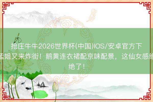 抢庄牛牛2026世界杯(中国)IOS/安卓官方下载 孟姐又来炸街!鹅黄连衣裙配京味配景,这仙女感绝了!
