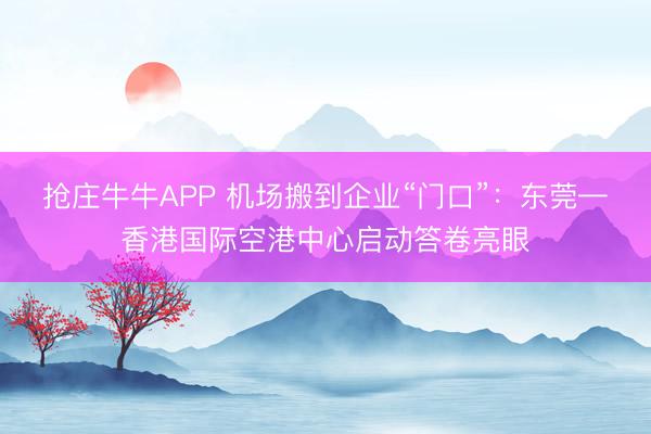 抢庄牛牛APP 机场搬到企业“门口”：东莞—香港国际空港中心启动答卷亮眼