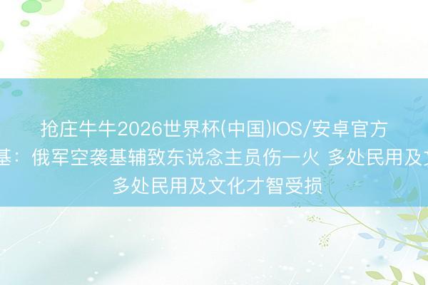 抢庄牛牛2026世界杯(中国)IOS/安卓官方下载 泽连斯基：俄军空袭基辅致东说念主员伤一火 多处民用及文化才智受损